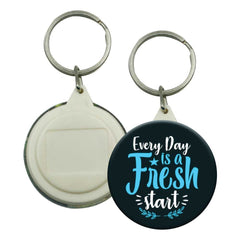 Custom Printed Keychain Button Badges | Logo Branding Corporate Gift | UAE Delivery | Yalla Printing UAE