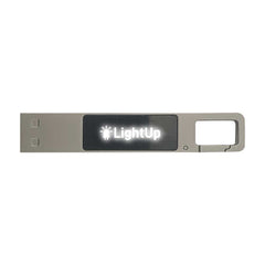 Light-Up Logo USB with Snap Hook
