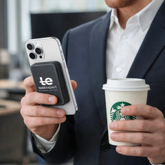 Custom Printed Magsafe Wireless Powerbank With Light - Up Logo, 15W Fast Charging, 10K Mah | Logo Branding Corporate Gift | UAE Delivery | Yalla Printing UAE