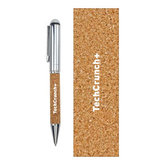 Metal Pen with Cork Barrel and Box | Logo Printed Business Gift – Yalla Printing UAE