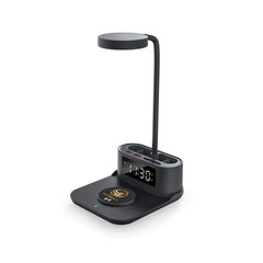 Custom Printed Desk Lamp With 15W Wireless Charger, Clock And Pen Holder | Logo Branding Corporate Gift | UAE Delivery | Yalla Printing UAE