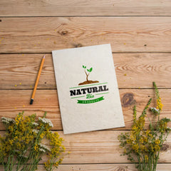 Custom Printed Plantable Notepads B6 With Wild Flower Seeds Covers | Logo Branding Corporate Gift | UAE Delivery | Yalla Printing UAE