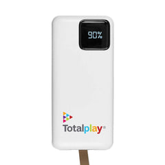 Custom Printed Fast Charging Powerbank 30, 000 Mah With Flashlight & Leather Strap | Logo Branding Corporate Gift | UAE Delivery | Yalla Printing UAE