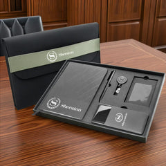 Metal Pens – Premium Office Gift Set in Black Sleeve Pouch | Custom Packaging Printing | Free Design Support | Yalla Printing UAE