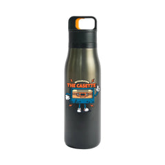 Custom Printed Double Wall Ss Bottles With Push Button Opening - 500 Ml - Stainless Steel | Logo Branding Corporate Gift | UAE Delivery | Yalla Printing UAE