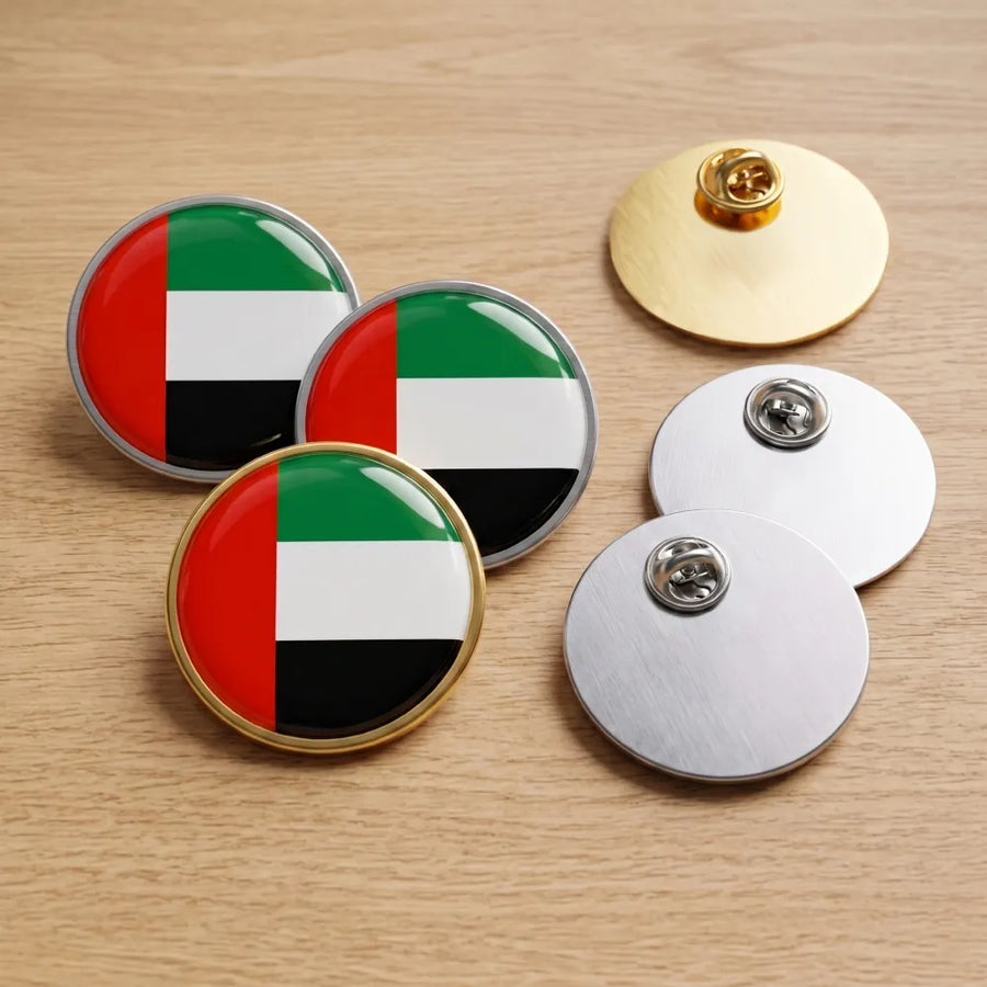 Custom Printed Round Flat Metal Badge – 30 mm