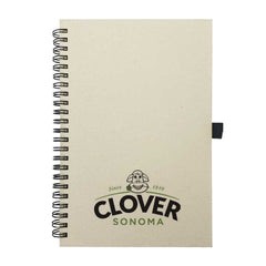 A5 Recycled Milk Paper Spiral Notebook | Logo Branding Corporate Gift | UAE Delivery | Yalla Printing UAE