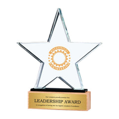Custom Printed Star Shaped Crystal Awards | Custom Packaging Printing | Free Design Support | Yalla Printing UAE