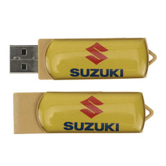 Custom Printed Wheat Straw Swivel USB Flash Drives | Exhibitions, Conferences, Corporate Events | Yalla Printing UAE