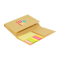 Custom Printed Tri - Fold Notepad With Sticky Notes, Pen, Card Slot And Ruler A6 | Professional Business Printing | Free Design Support | Yalla Printing UAE