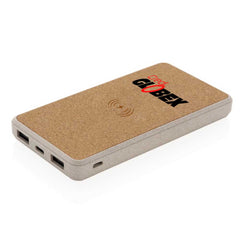 Custom Printed Wireless Powerbank 8000Mah | Logo Branding Corporate Gift | UAE Delivery | Yalla Printing UAE