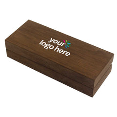 Custom Printed Wood Material Pen Box | Custom Packaging Printing | Free Design Support | Yalla Printing UAE