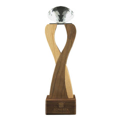 Custom Printed Wooden Crystal Trophy | Custom Packaging Printing | Free Design Support | Yalla Printing UAE