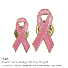 Breast Cancer Awareness Badges | Custom Packaging Printing | Free Design Support | Yalla Printing UAE