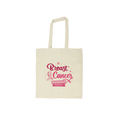 Custom Printed Cotton Bags With Breast Cancer Awareness Logo - Cotton Fabric | Custom Branded Bag | UAE Delivery | Yalla Printing UAE