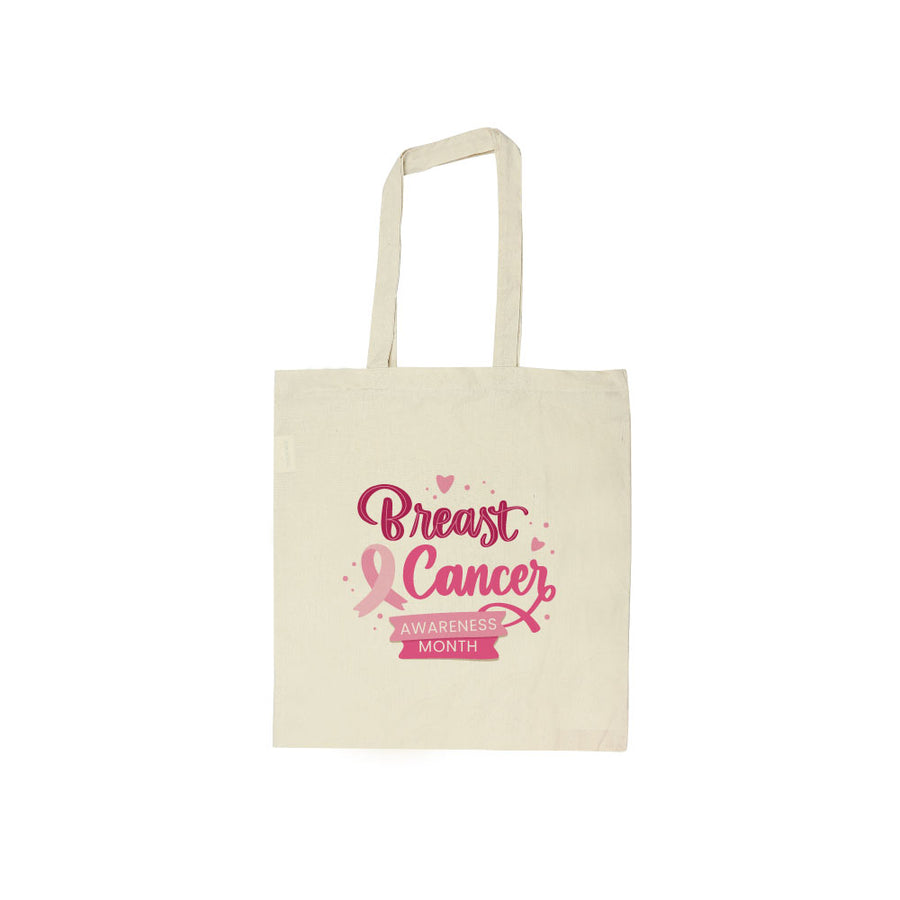 Cotton Bags with Breast Cancer Awareness Logo – Yalla Printing UAE