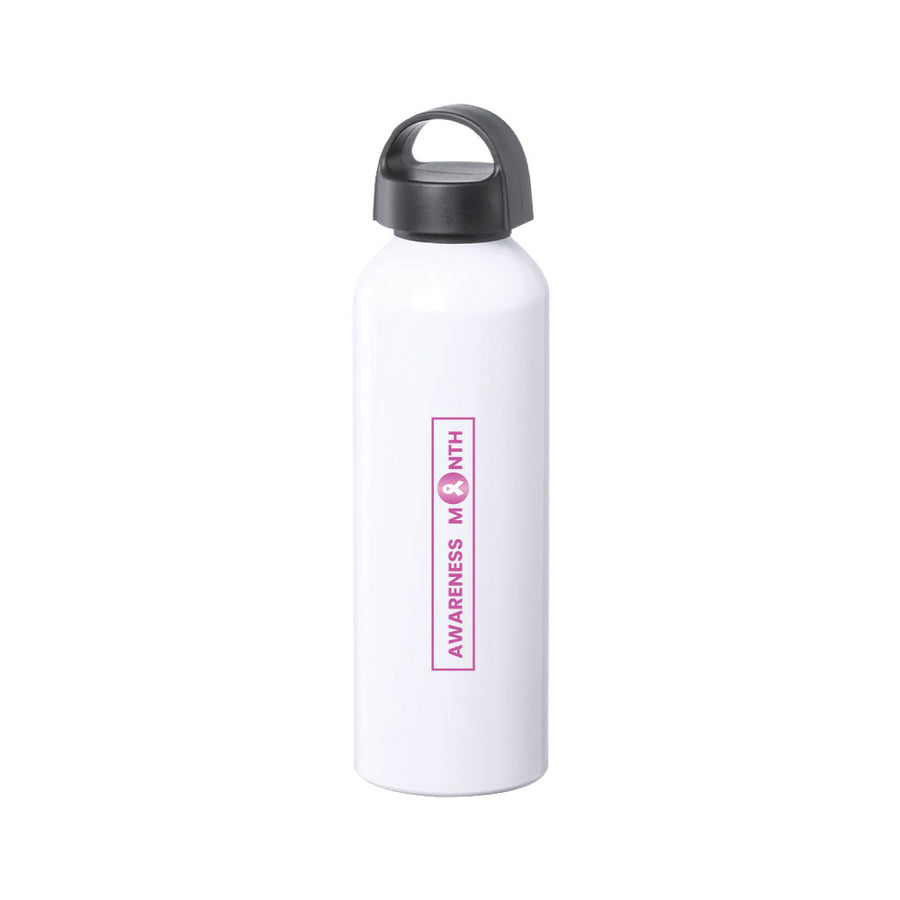 Custom Printed White Bottles With Breast Cancer Awareness Logo | Logo Branding Corporate Gift | UAE Delivery | Yalla Printing UAE