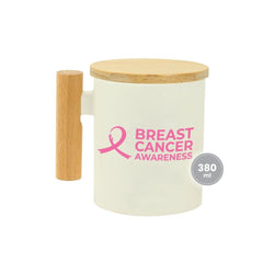 Custom Printed Ceramic Coffee Mugs With Breast Cancer Awareness Logo - Ceramic | Logo Branding Corporate Gift | UAE Delivery | Yalla Printing UAE