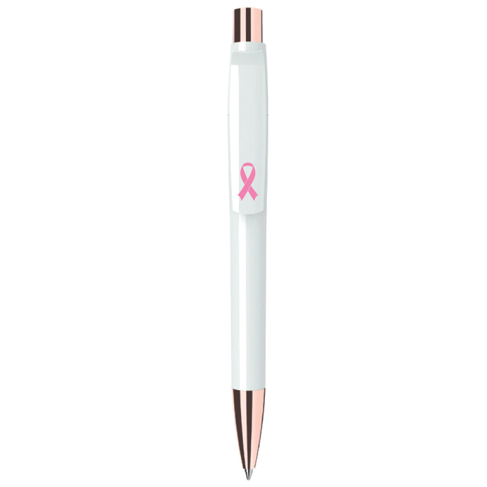 Custom Printed Maxema Pens With Breast Cancer Awareness Logo | Logo Branding Corporate Gift | UAE Delivery | Yalla Printing UAE