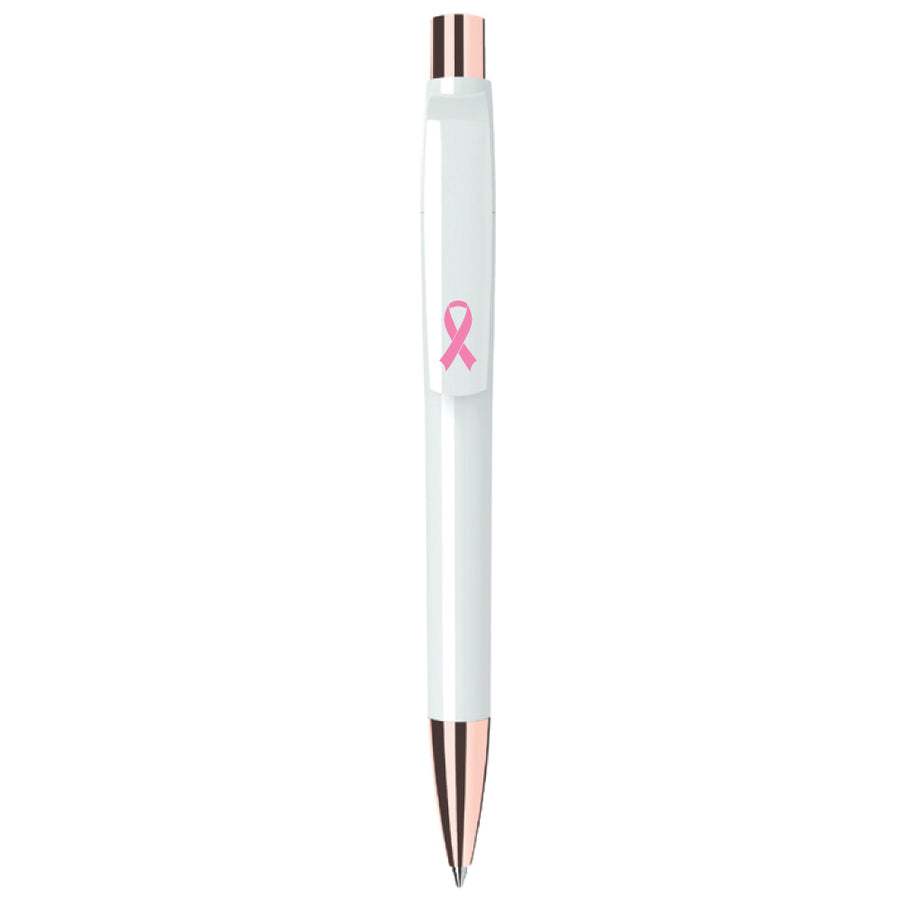 Custom Printed Maxema Pens With Breast Cancer Awareness Logo | Logo Branding Corporate Gift | UAE Delivery | Yalla Printing UAE