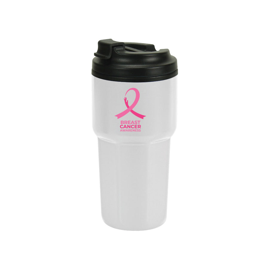 Custom Printed Tumblers With Breast Cancer Awareness Logo | Logo Branding Corporate Gift | UAE Delivery | Yalla Printing UAE