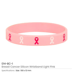 Custom Printed Breast Cancer Awareness Wristbands With Logo | Logo Branding Corporate Gift | UAE Delivery | Yalla Printing UAE