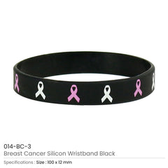 Custom Printed Breast Cancer Awareness Wristbands With Logo | Logo Branding Corporate Gift | UAE Delivery | Yalla Printing UAE