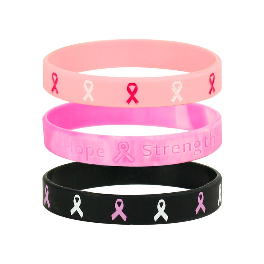 Breast Cancer Awareness Wristbands with Logo | Custom Packaging Printing | Free Design Support | Yalla Printing UAE