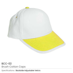 Custom Printed Brushed Cotton Caps - Cotton Fabric | Custom Apparel Branding | UAE Delivery | Yalla Printing UAE