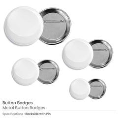 Custom Printed American Button Badges | Corporate Award & Recognition Gift | UAE Delivery | Yalla Printing UAE