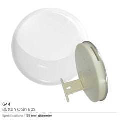 Custom Printed Coin Saving Button | Corporate Award & Recognition Gift | UAE Delivery | Yalla Printing UAE