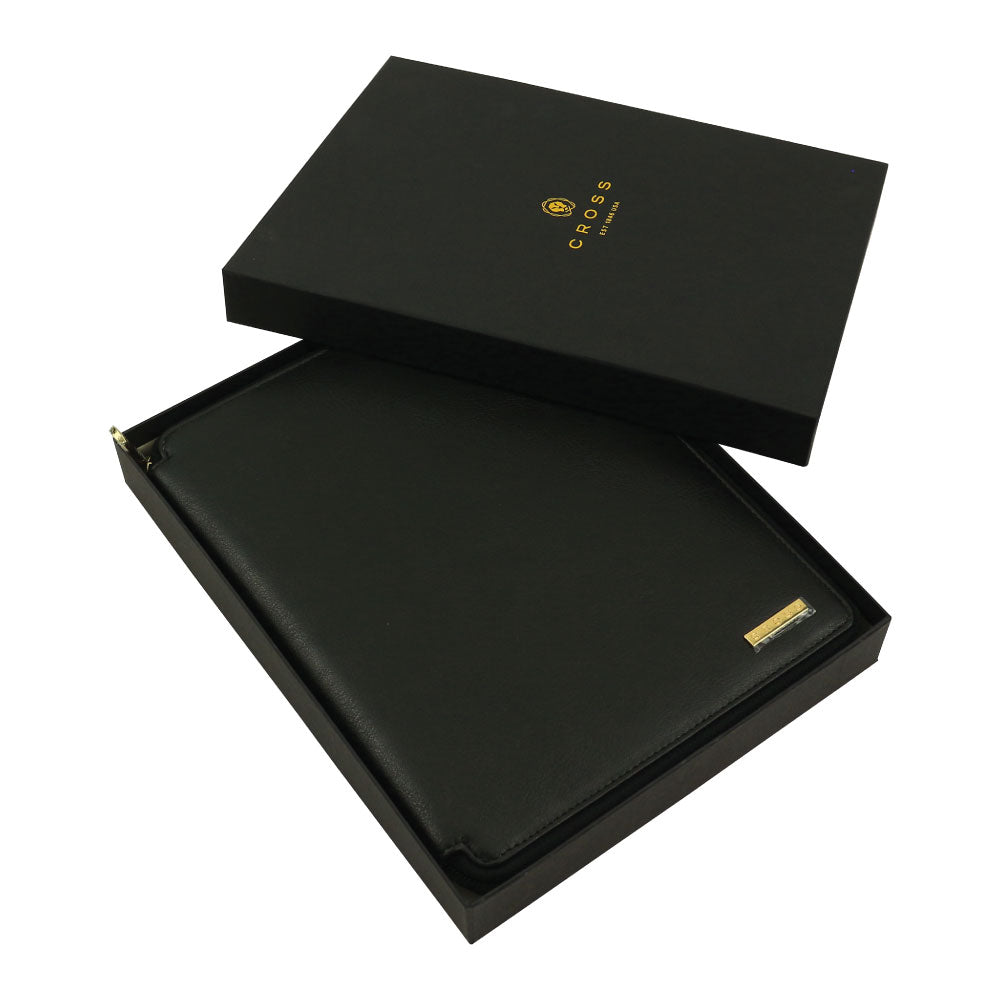 Custom Printed Cross A5 Zip Writing Folder With Agenda Pen Gift Sets | Logo Branding Corporate Gift | UAE Delivery | Yalla Printing UAE