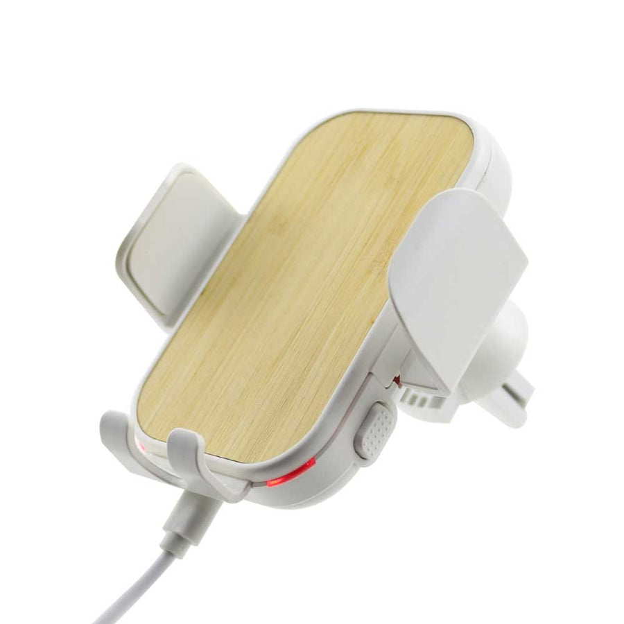 Custom Printed Car Phone Holder With Wireless Charger - Bamboo | Exhibitions, Conferences, Corporate Events | Yalla Printing UAE