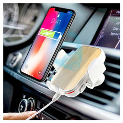 Custom Printed Car Phone Holder With Wireless Charger - Bamboo | Exhibitions, Conferences, Corporate Events | Yalla Printing UAE