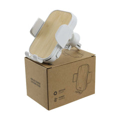 Custom Printed Car Phone Holder With Wireless Charger - Bamboo | Exhibitions, Conferences, Corporate Events | Yalla Printing UAE
