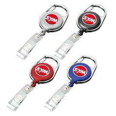Custom Printed Reel Badges With Carabiner And Belt Clip | Corporate Award & Recognition Gift | UAE Delivery | Yalla Printing UAE