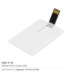 Custom Printed Card Shaped USB Flash Drives | Logo Branding Corporate Gift | UAE Delivery | Yalla Printing UAE