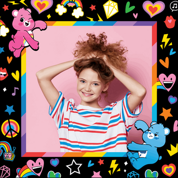 Custom Care Bears Rainbow Border Selfie Stand