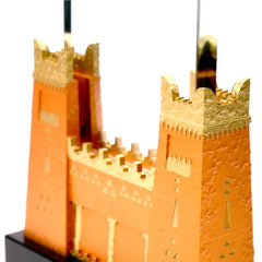 Crystal Awards – Castle Design Crystal Award in Black Presentation Box | Restaurant & Takeaway Branding – Yalla Printing UAE