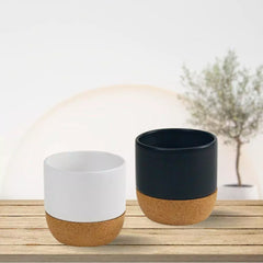 Caps & Headwear – Ceramic Cup with Cork Base 6 oz Matte Finish | Restaurant & Takeaway Branding – Yalla Printing UAE