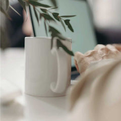White Ceramic Mugs | Logo Branding Corporate Gift | UAE Delivery | Yalla Printing UAE