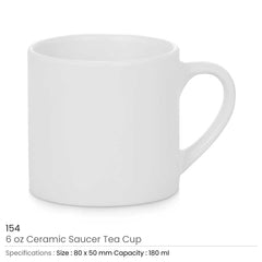 Ceramic Teacups | Custom Packaging Printing | Free Design Support | Yalla Printing UAE
