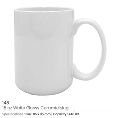 Custom Printed Sublimation Mugs White - Ceramic | Logo Branding Corporate Gift | UAE Delivery | Yalla Printing UAE