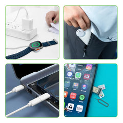 Custom Printed Charging Cable Kit (60W) With Iwatch Charging Pad In Pu Leather Pouch | Custom Branded Bag | UAE Delivery | Yalla Printing UAE