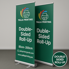 Double-Sided Roll-Up Banner - Custom Design for Maximum Visibility 85cm  x 200 cm