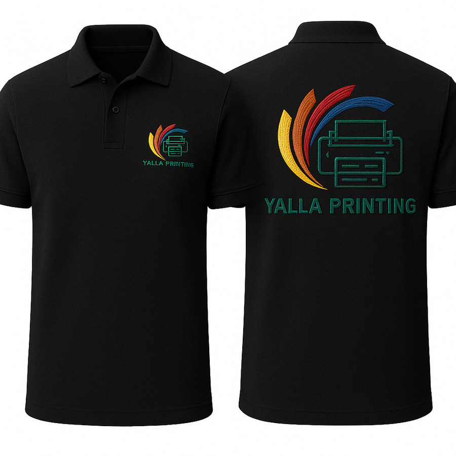 Custom Printed Polo Shirts – Premium Quality Logo Printing | Yalla Printing UAE