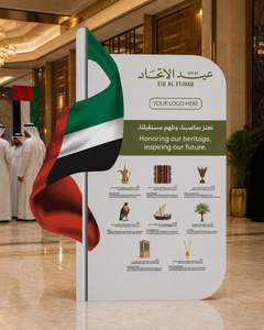 UAE 55th National Day Backdrop – National Pride Wave Design – Yalla Printing UAE