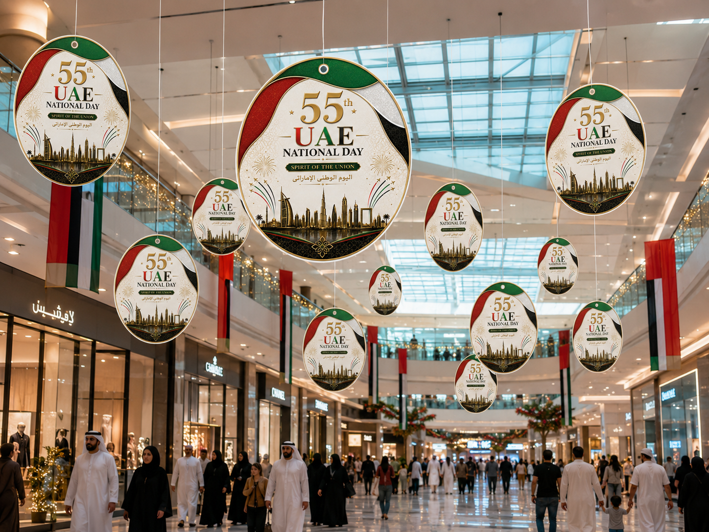 UAE Eid Al Etihad Celebration Hanging Dangler – Yalla Printing UAE