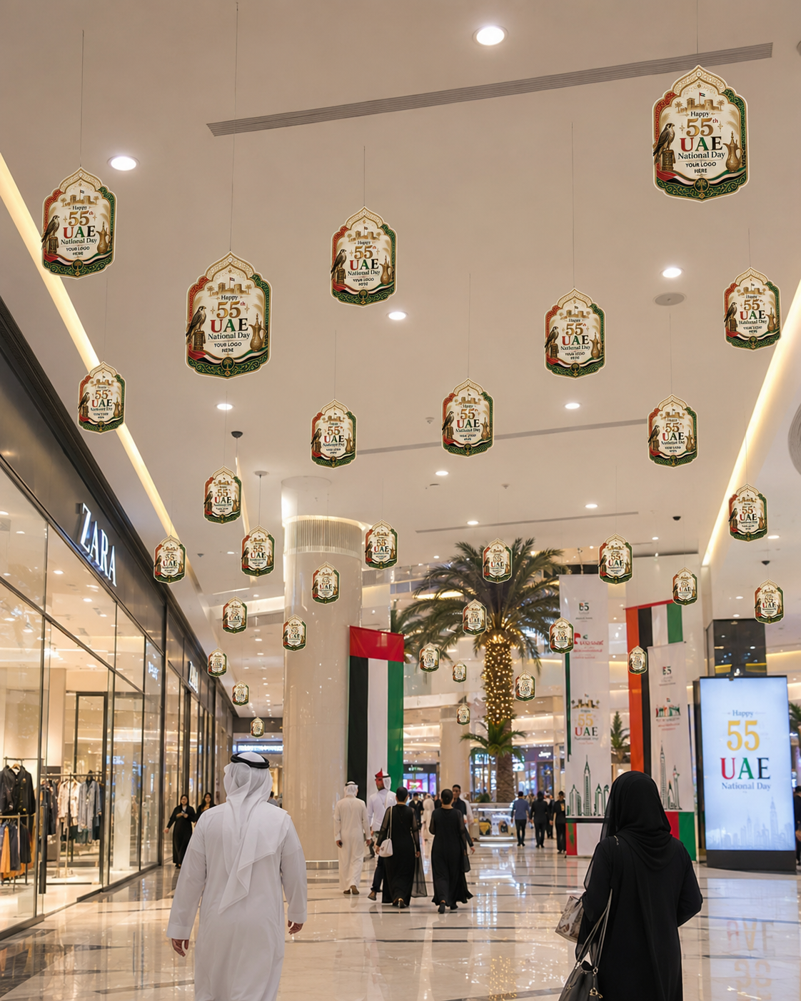 UAE National Day Festive Hanging Dangler – Yalla Printing UAE