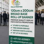 120cm x 200cm   Roll-Up Banner - Professional Display Solution for Events and Promotions